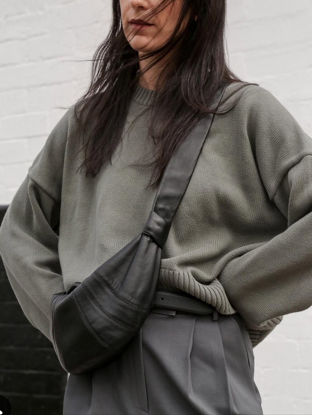 Quince Organic Cotton Boyfriend Sweater In Agave Sage Green